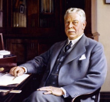 Sir Nigel Gresley, in his LNER office