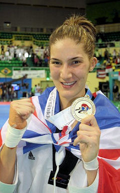 sarah stevenson, taekwondo champion from Doncaster.